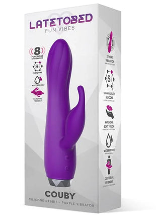 Couby Silicone Rabbit Purple Vibrator