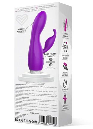 Couby Silicone Rabbit Purple Vibrator