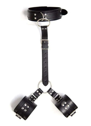 Collar with Restraints Adjustable Black