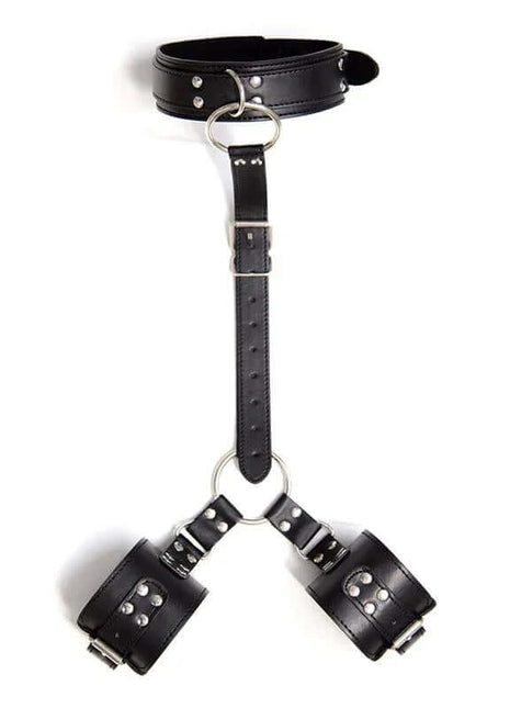Collar with Restraints Adjustable Black