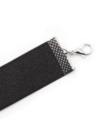 Collar with Bow and Bell 29 cm Size M Black