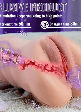 Sora Vagina and Anus with Vibration Thrusting and APP 154 kg