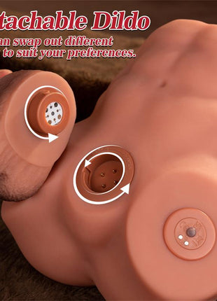Jonah Semi Torso with Detachable Dildo Thrusting and APP 348 kg
