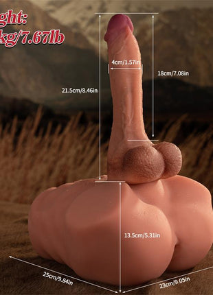 Jonah Semi Torso with Detachable Dildo Thrusting and APP 348 kg
