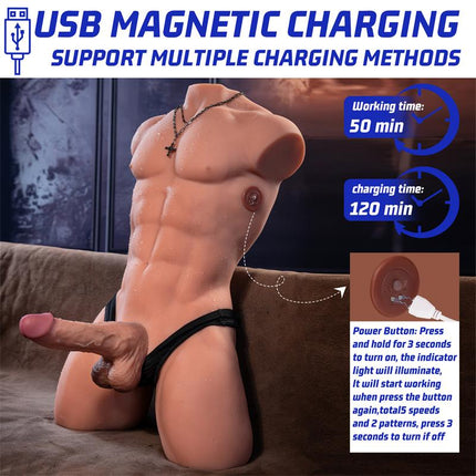 Henry Torso with Detachable Dildo Thrusting and APP 157 kg