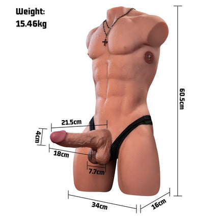 Henry Torso with Detachable Dildo Thrusting and APP 157 kg
