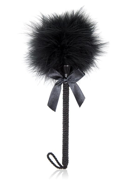 Feather Tickler with Bow 25 cm Black
