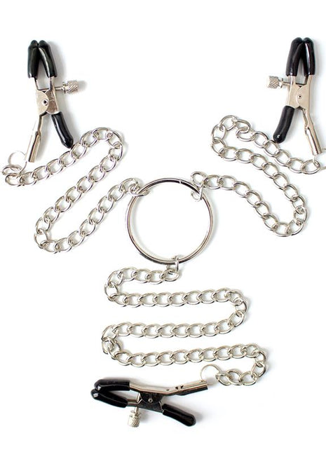 Nipple Clamps and Clit Clamps with Chain Metal