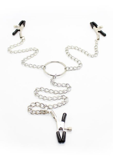 Nipple Clamps and Clit Clamps with Chain Metal
