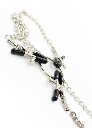 Nipple Clamps and Clit Clamps with Chain Metal