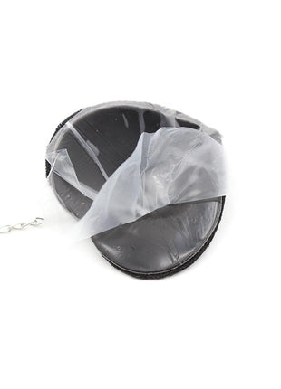 Nipple Covers with Metal Chain Black