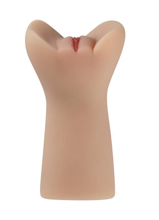 Male Masturbator with vaginal opening and textured tunnel in medical TPR material