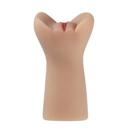 Male Masturbator with vaginal opening and textured tunnel in medical TPR material