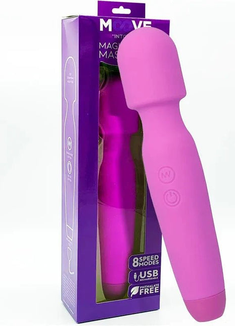 Magic Wand Massager Silicone Purple