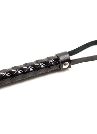 Flogger Diamond Pattern with Metal Hardware 39 cm Black