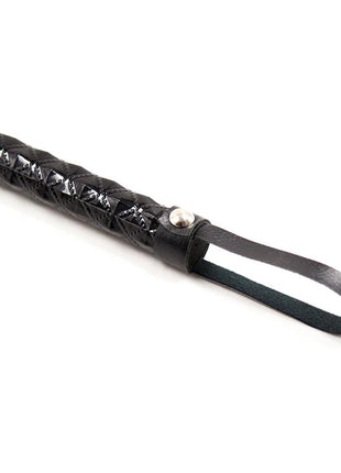 Flogger Diamond Pattern with Metal Hardware 39 cm Black