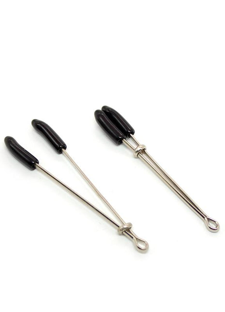Nipple Clamps Metal Black Silver