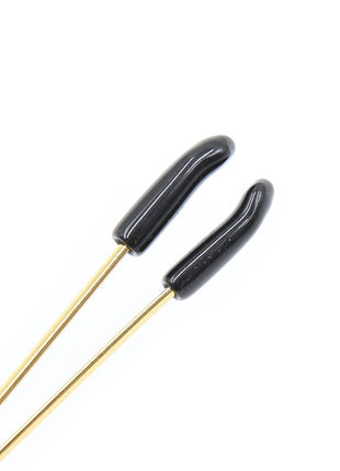 Nipple Clamps Metal Black Gold