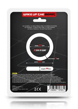 Cock Ring Solid Silicone 5.5 cm Black