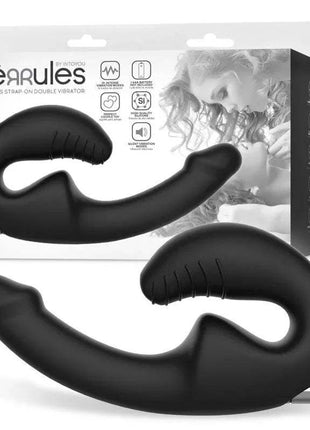 Strapless Strap-on Double Vibrator