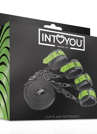 Glow in the Dark Cuffs and Restraints Bed Set