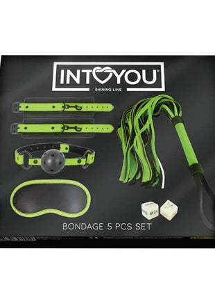 Glow in the Dark Bondage Set with 5 Pzs