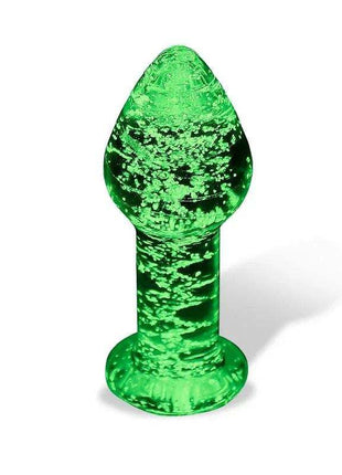 Glow in the Dark Glass Butt Plug