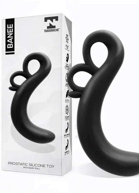 Banee Prostativ Stimulator with Easy Pull Silicone Black