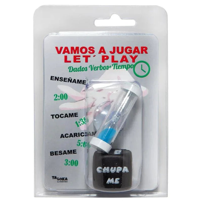 Action dice set and hourglass