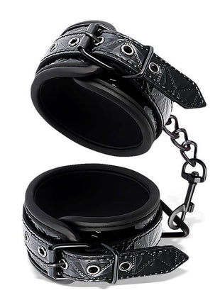 Adjustable Ankle Cuffs Sapphire Vegan Leather