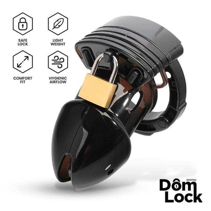 Adjustable Chastity Cage with Spacers - Domlock