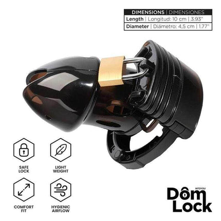 Adjustable Chastity Cage with Spacers - Domlock
