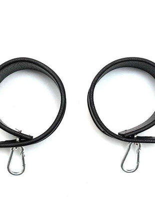 adjustable leather cuffs on wrist stylish accessory