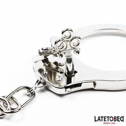 Adjustable Metal Wrist Cuffs - 85g Silver Restraints