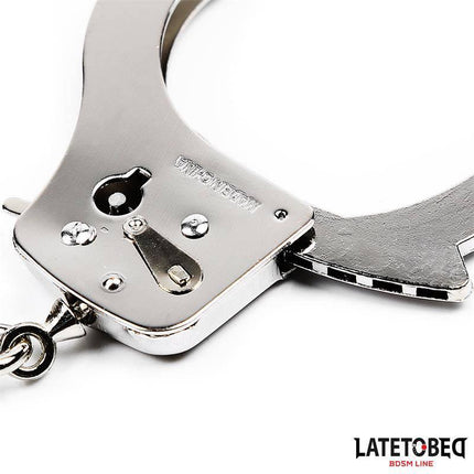 Adjustable Metal Wrist Cuffs - 85g Silver Restraints