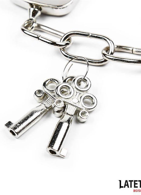 Adjustable Metal Wrist Cuffs - 85g Silver Restraints