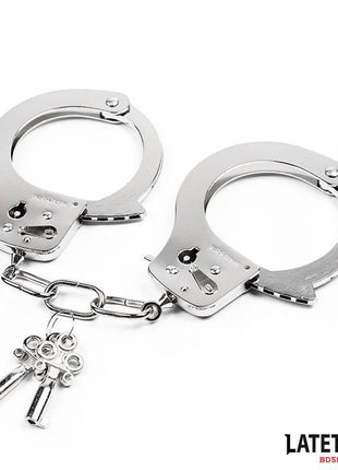 Adjustable Metal Wrist Cuffs - 85g Silver Restraints