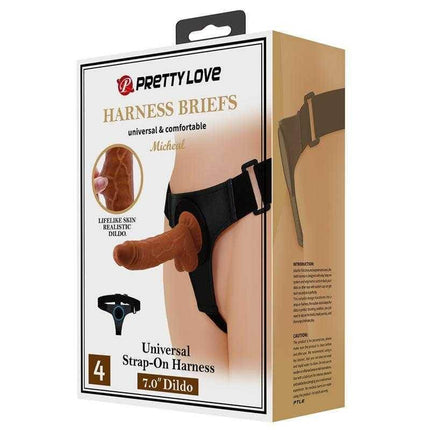 Adjustable Michael Harness with Realistic Dildo