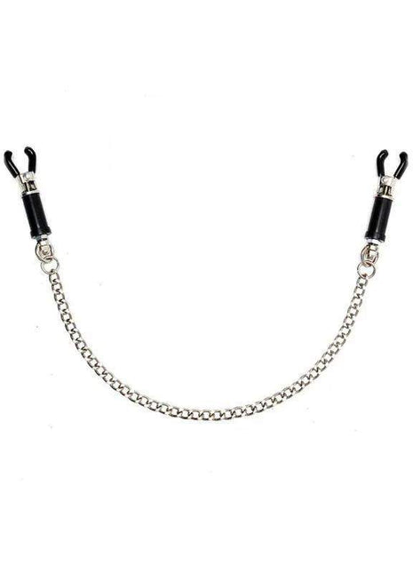 Adjustable nipple clamps for customizable sensual stimulation