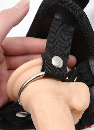 Adjustable Strap On with Metal Ring