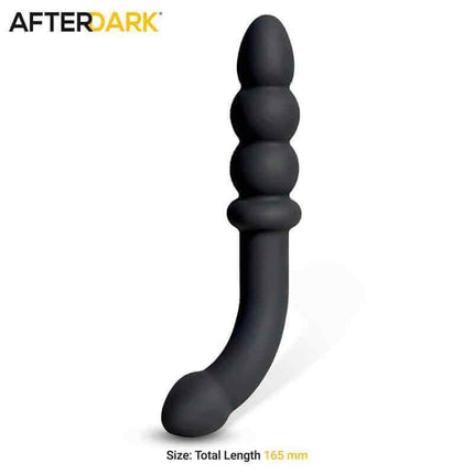 Velor Double Anal Massager Silicone