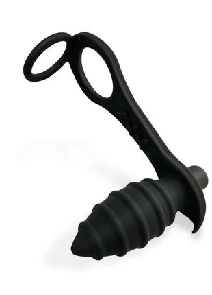 Aksten Vibrating Anal Plug with Penis Ring