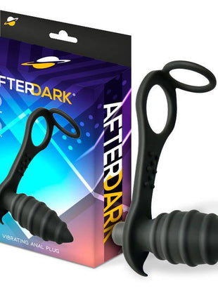 Aksten Vibrating Anal Plug with Penis Ring