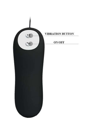 Anal Plug Black Anchor with Remote Control