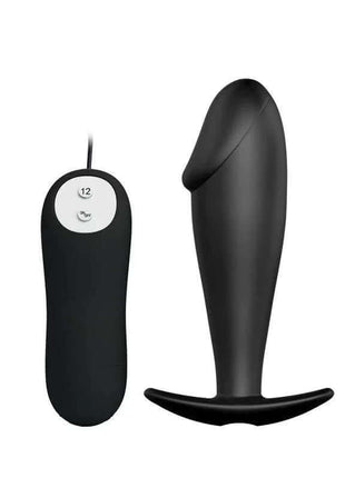 Anal Plug Black with Remote Control
