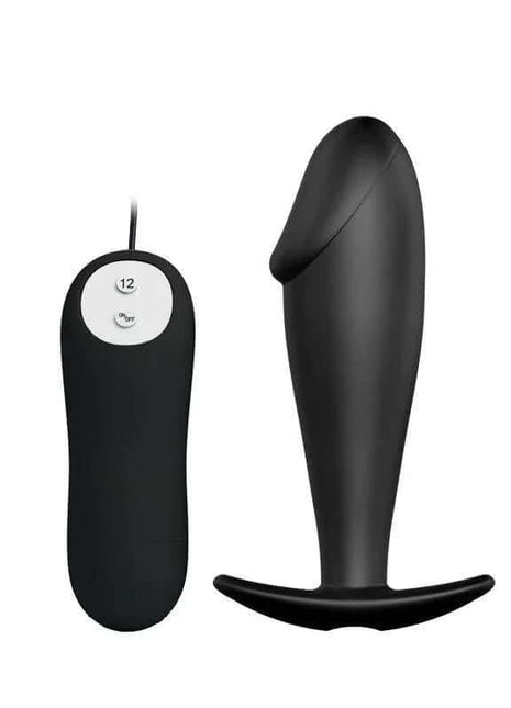 Anal Plug Black with Remote Control