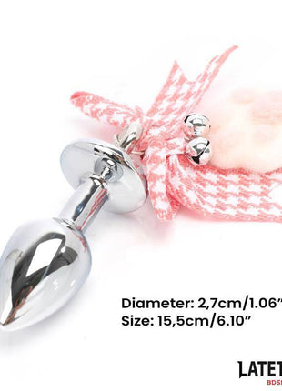 Anal Plug with Jewel and Pompon