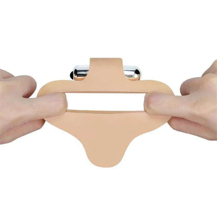Anal Stimulator The Ultra Soft Bead 6.5 with Vibration Flesh