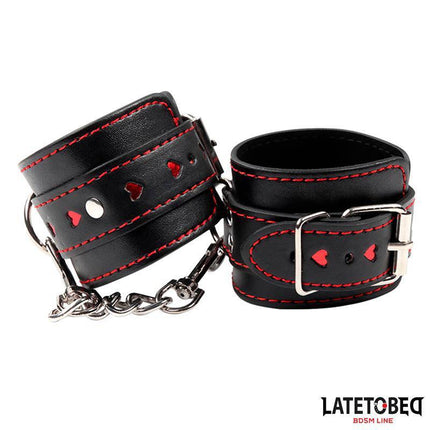 Ankle Cuff with chain and Hearts