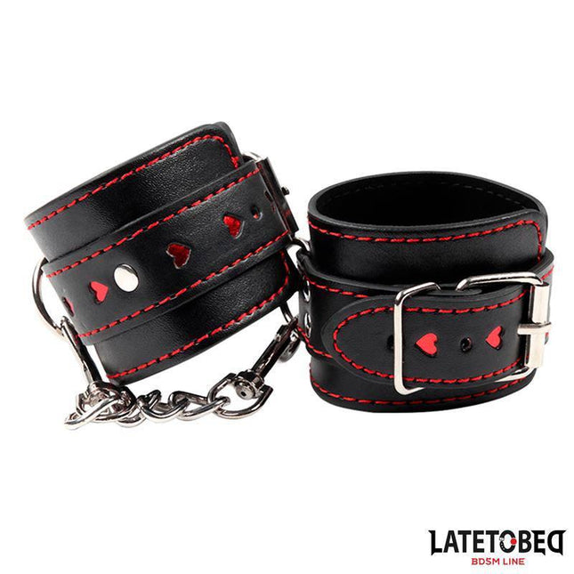 Ankle Cuff with chain and Hearts